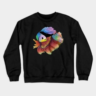 Rainbow Betta Crewneck Sweatshirt